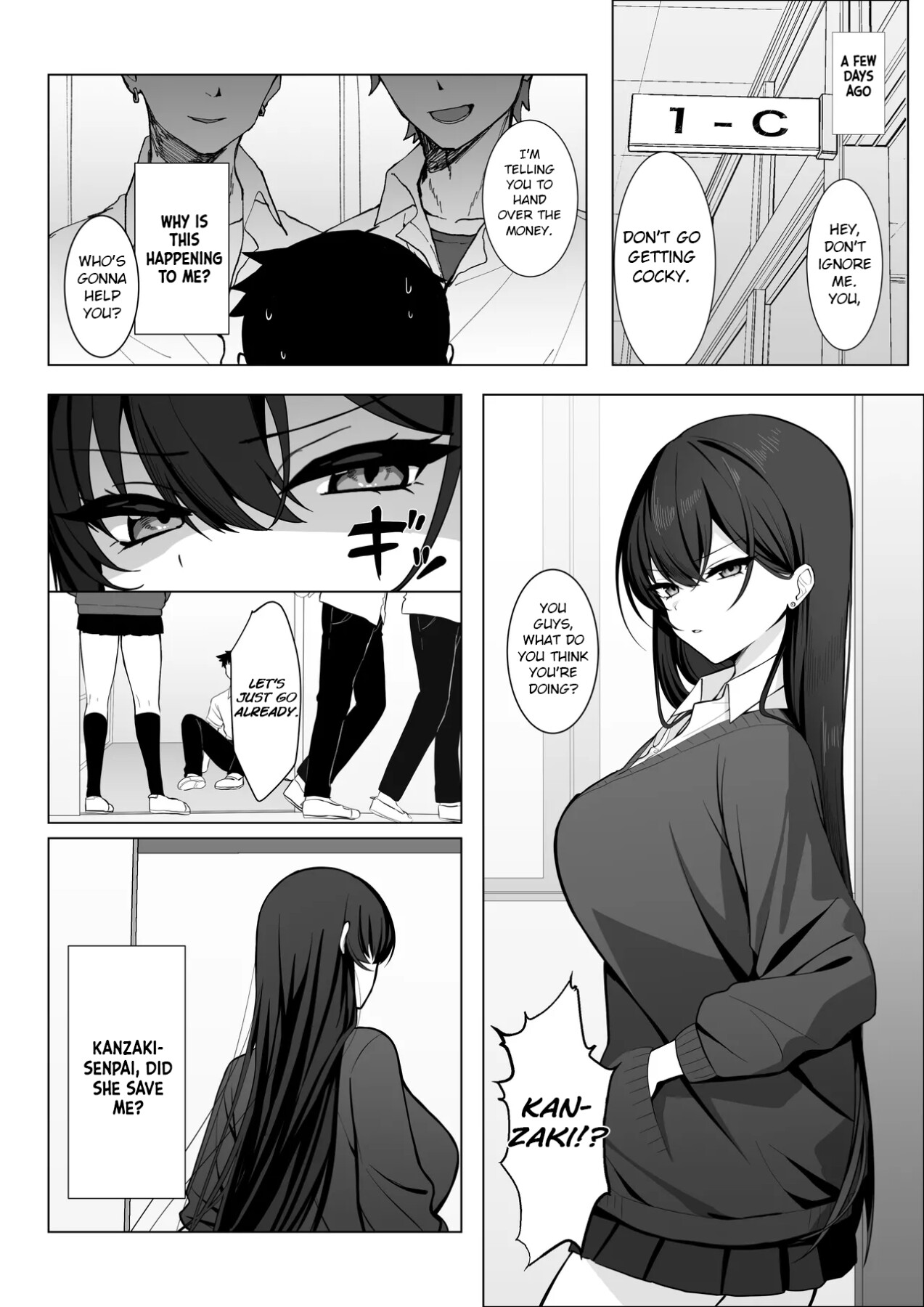 Hentai Manga Comic-The most feared senpai in school is a pushover and can't even refuse lewd requests-Read-3